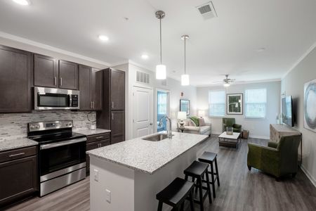 Kitchen of a single apartment unit